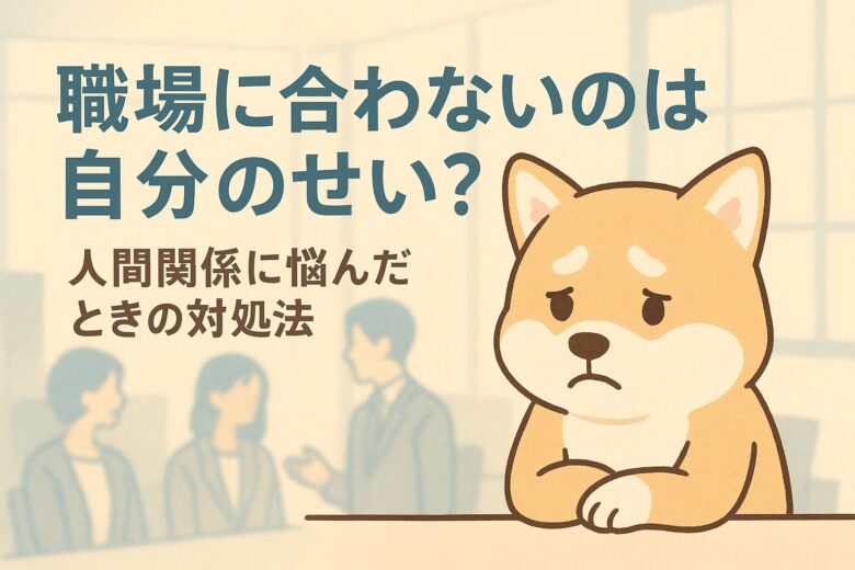 職場に合わない人ばかりなのは自分のせい？孤立に悩んだときの対処法と抜け出すヒント